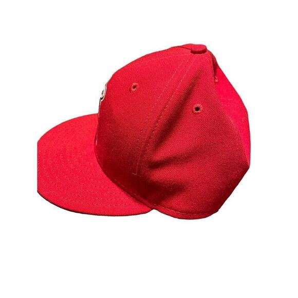 Los Angeles Angels New Era 59Fifty Men's Red Fitted Baseball Hat Size 7 - Picture 5 of 10